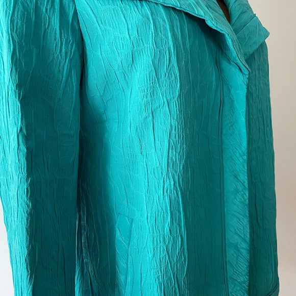 Rafael’s sea green breast front jacket nwt - Picture 8 of 8